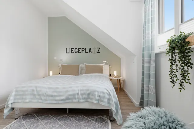 Schlafzimmer „Liegeplatz“ mit Doppelbett